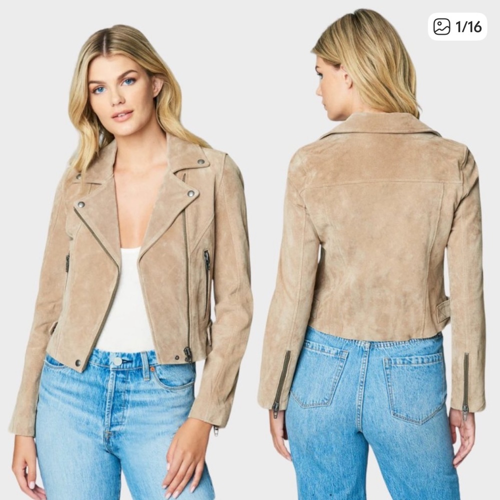 BLANK NYC Suede Moto Jacket